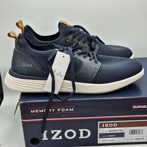 Izod Bannister lace up navy shoes